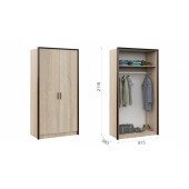 М/С ЭШЛИ ШКАФ ДВУХДВЕРНЫЙ ИМПЕРИАЛ